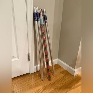 Clear (3) and Holiday (1) cellophane Wrapping Set